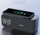 Multifunctional LED Alarm Clock with Wireless Charging & Bluetooth